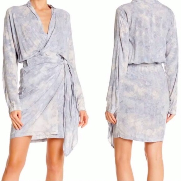 Young, Fabulous & Broke Blue Tie Dye “Raine” Dress - Picture 1 of 6